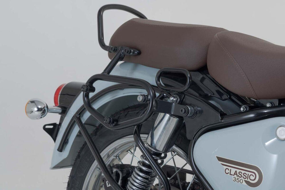 SW Motech Legend Side Pannier Bag System LC For Royal Enfield Classic 350 2022-2024 - Black Brown