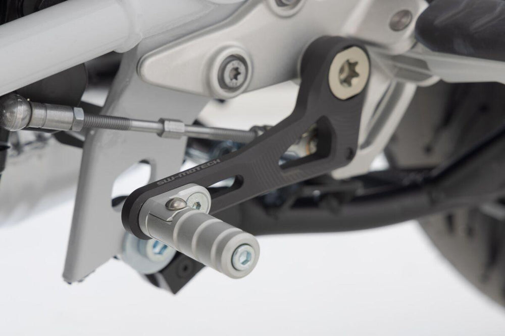 SW Motech Gear Pedal For BMW R 1200 R 2014-2018 - Black Silver