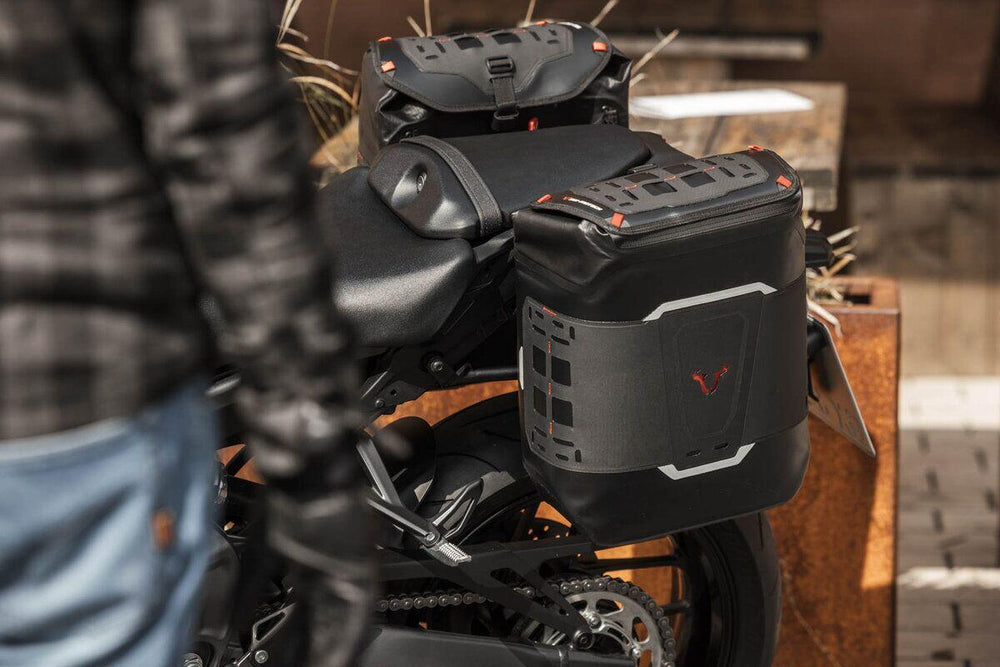 SW Motech V-LOC WP Side Pannier Bag (16 Litres) For Royal Enfield Bear 650 ABS 2025 - Black