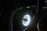 Ciro TAC-10 Light Cannons For Harley Davidson FLH 1868 ABS 2021 Black Clear