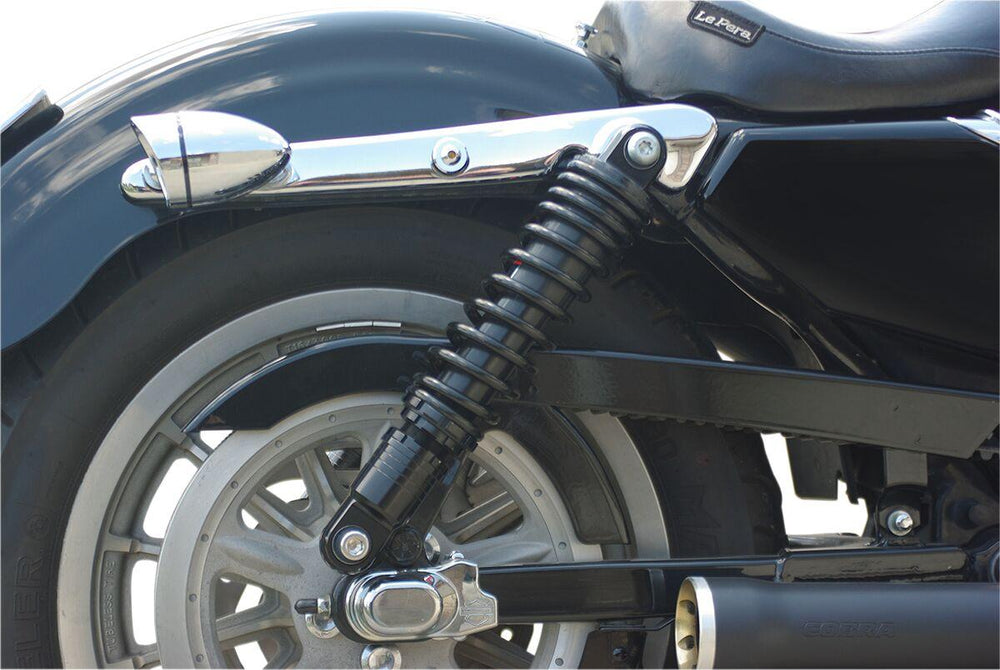 Drag Specialties Premium Ride-Height Adjustable Shocks For Harley Davidson XL 1200 C 2004-2020 Rear 330.00 mm (13.00") - Black