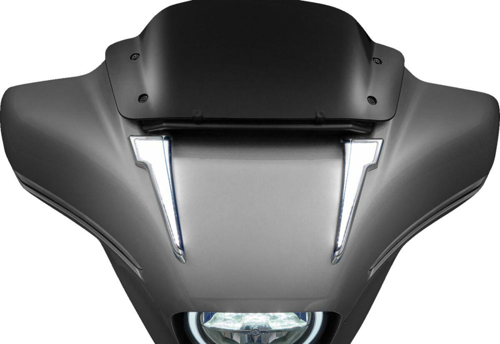 Ciro Quill LED Fairing Lights For Harley Davidson FLHLT 1923 ABS 2026 Fairing Chrome