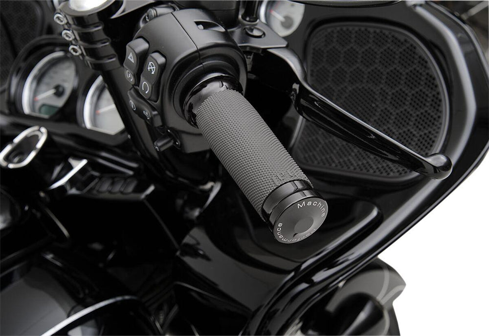Performance Machine Contour Renthal Wrapped Grips For Harley Davidson FLDE 1750 2018-2020 - Black