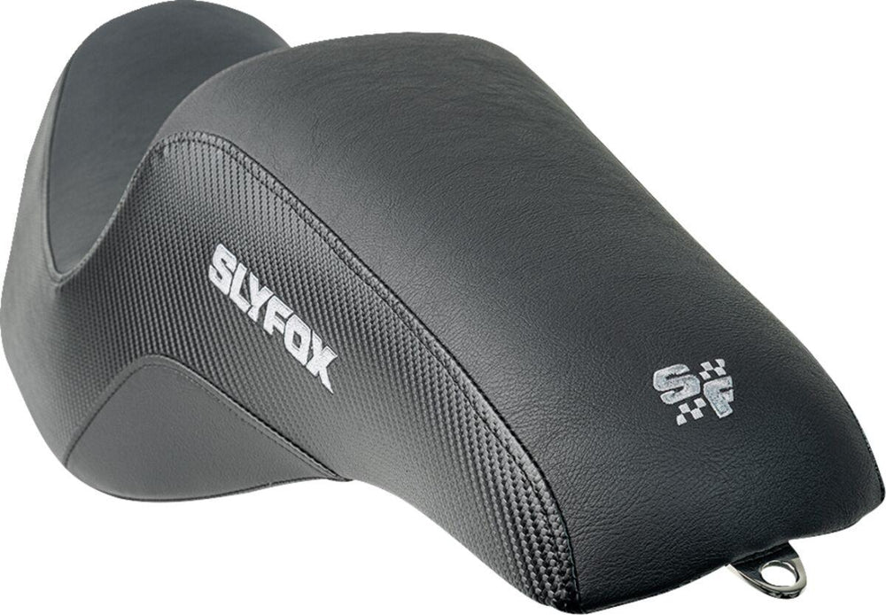Slyfox The Drifter Seat For Harley Davidson FLHX 1923 ABS 2024 Carbon Fiber/Logo/Smooth - Black/Grey