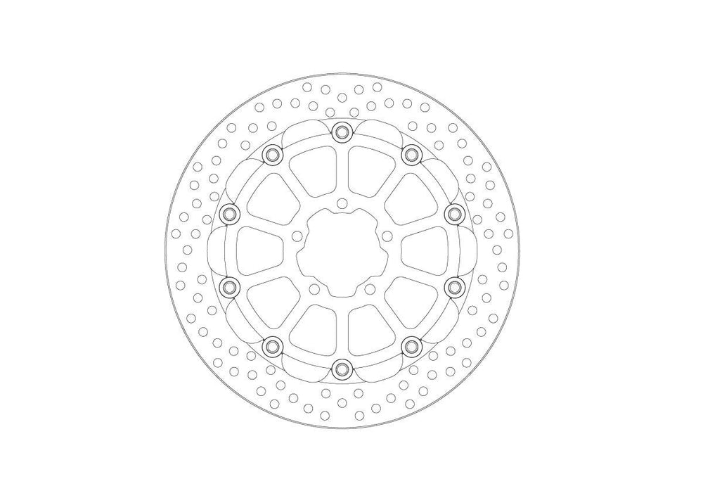 Moto Master Halo Series Floating Racing Brake Disc For KTM Duke 990 2024 Front