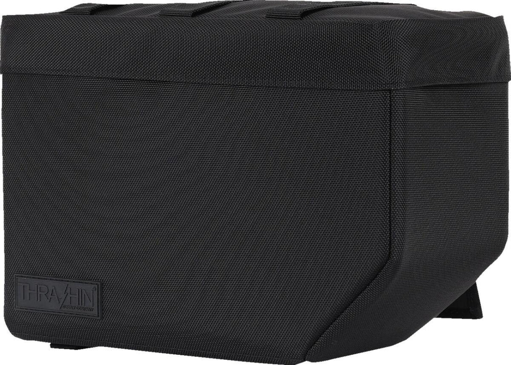 Thrashin Supply Co Essential Base Saddlebags - Black/Orange