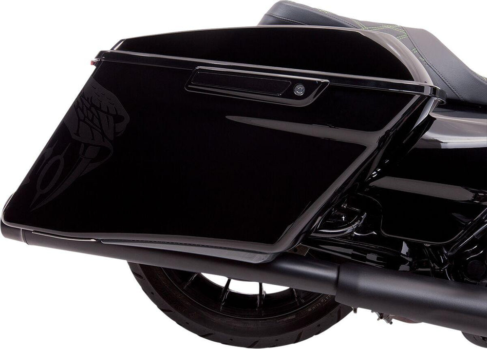 Ciro Machete Saddlebag LED Lights for Extended Bottom Bags For Harley Davidson FLHR 1750 ABS 2021-2022 Smoke
