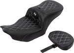 Saddlemen Roadsofa Lattice Stitch Seat For Harley Davidson FLHX 1923 ABS 2024-2026 - Black/Silver