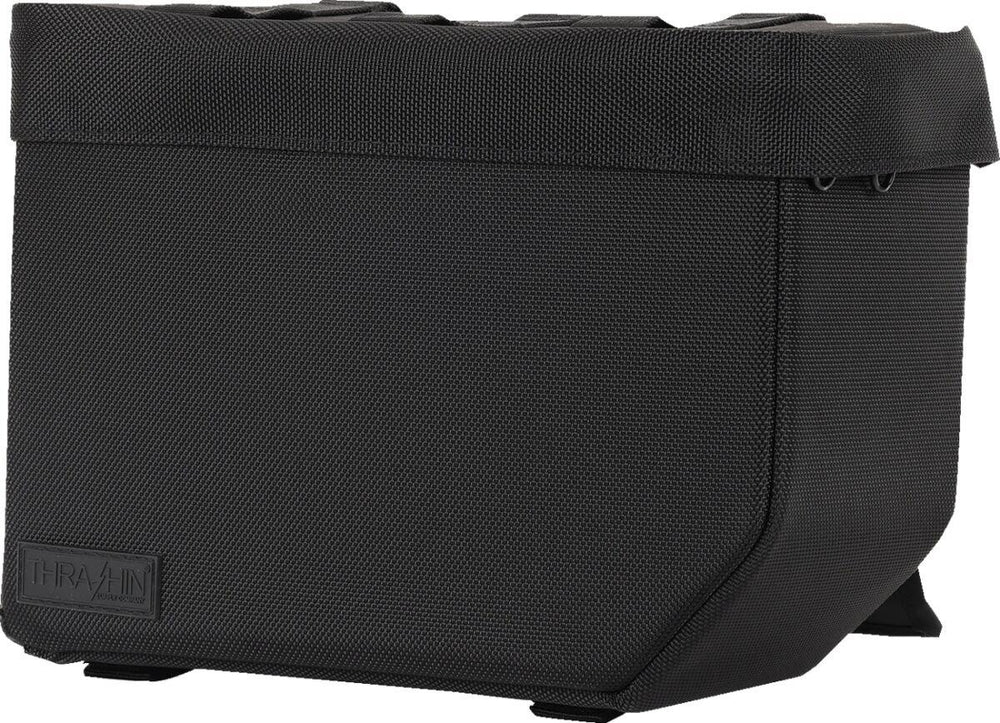 Thrashin Supply Co Escape Saddlebags - Black/Orange