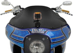 Klock Werks Flare Windshield For Harley Davidson FXRP 1340 23 cm (9") - Black