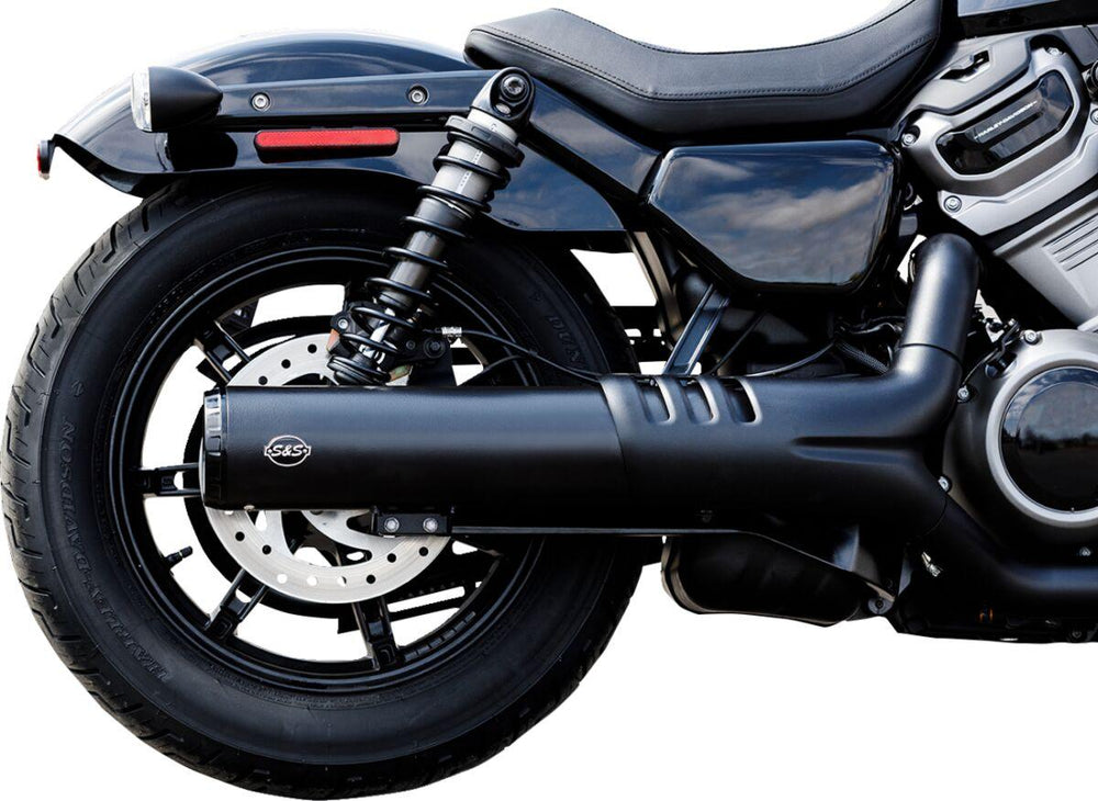 S&S Cycle 4-1/2" Grand National Silencer For Harley Davidson RH 975 ABS 2022-2023 - Guardian Black