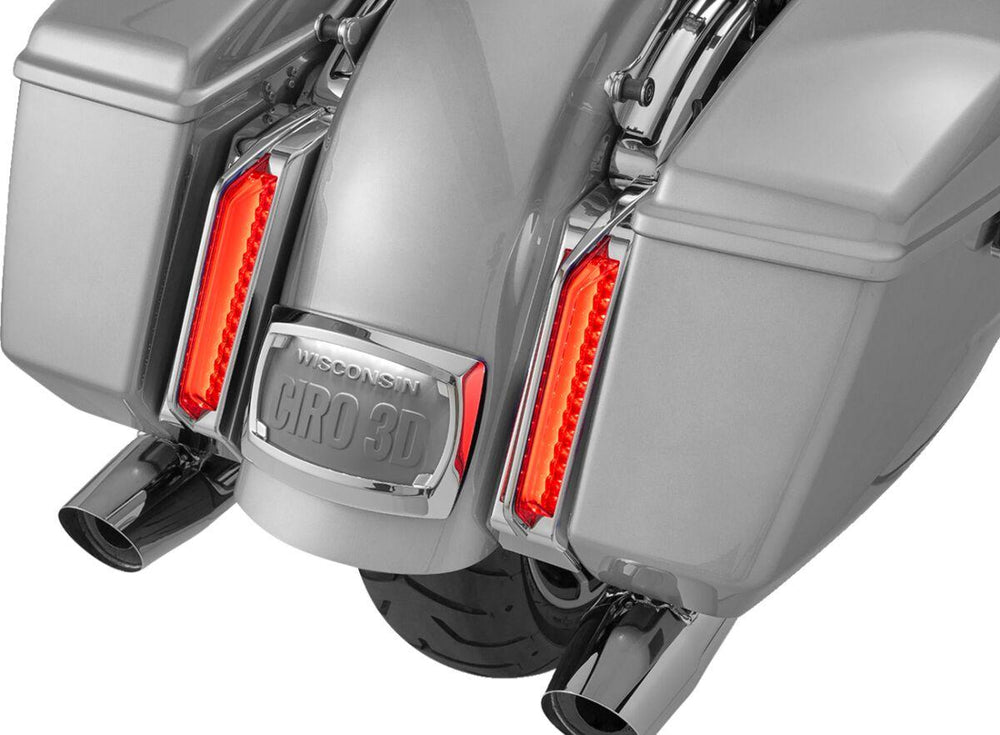 Ciro Filler Panel Tail Lights For Harley Davidson FLHX 1923 ABS 2024-2026 Smoke