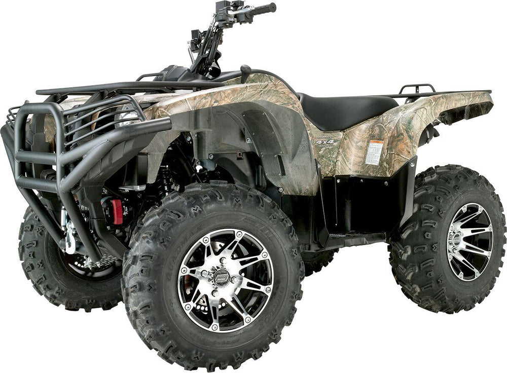 Moose Racing 387X Wheel For Polaris 455 4X4 1999 Front 12x7" - Black/Silver