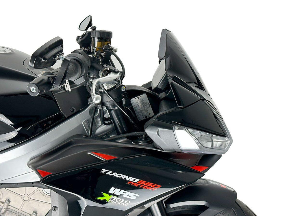 WRS Windscreen For Aprilia Tuono 660 ABS 2021-2024 23.5 cm (9-1/4") - Dark Smoke