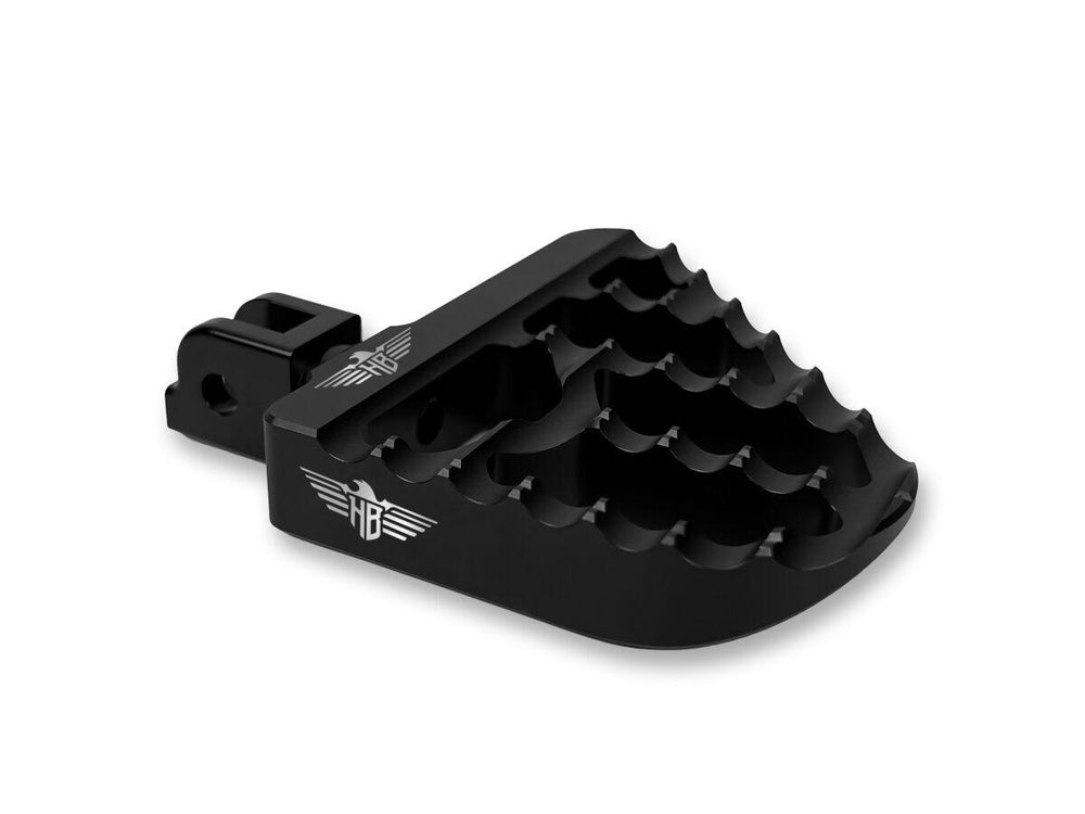Heinz Bikes Mini Floorboard Foot Pegs For Harley Davidson FLD 1690 2012-2013 Fit Front Or Rear - Black