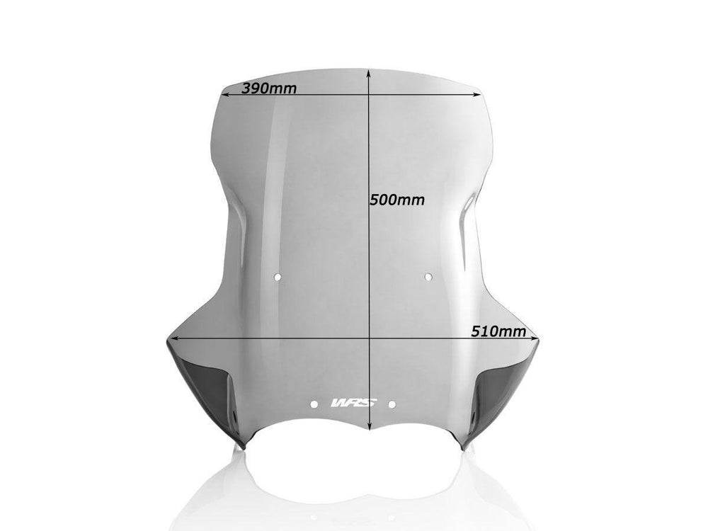 WRS Windscreen Caponord R1200GS/Adventure For BMW R 1200 GS 2006-2012 50 cm (19-3/4") - Smoke