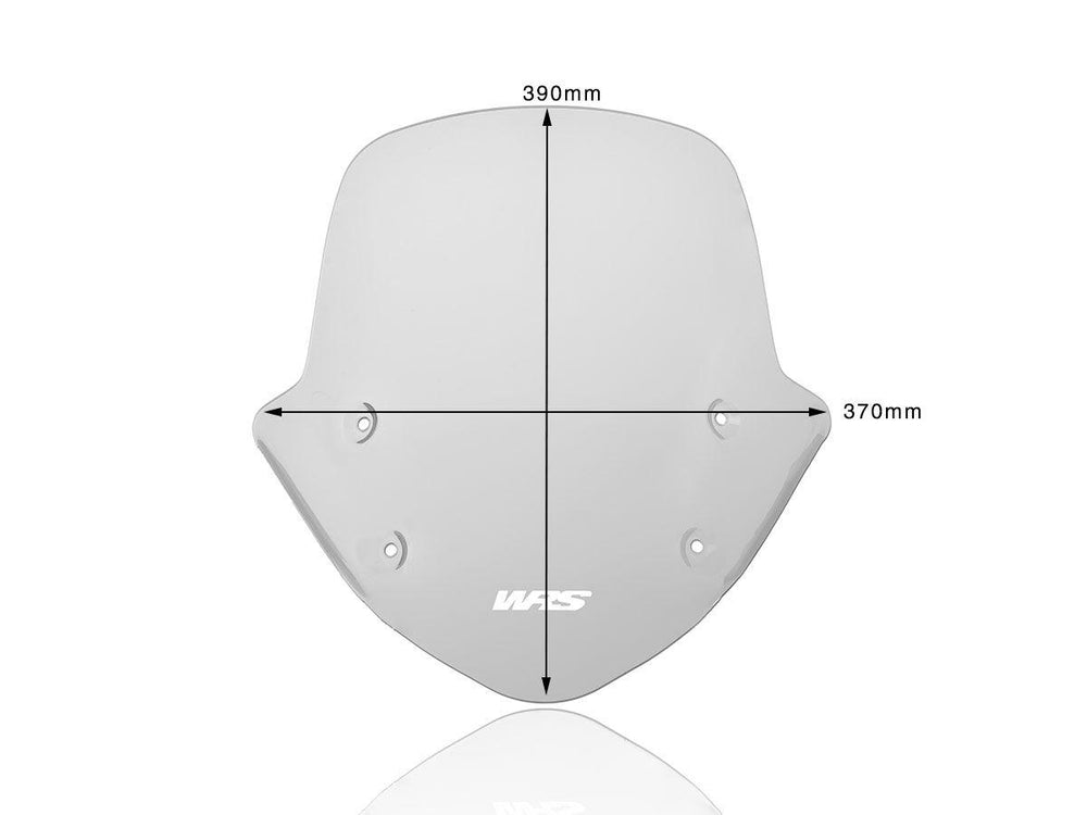 WRS Windscreen For BMW R 1250 R ABS 2019-2024 39 cm (15-1/2") - Smoke