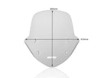 WRS Windscreen For BMW R 1250 R ABS 2019-2024 39 cm (15-1/2") - Smoke