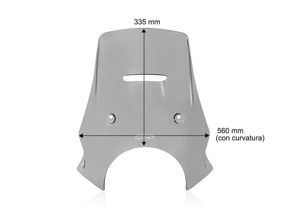 WRS Motorcycle Fairing Windscreen For Husqvarna Norden 901 ABS 2022-2024 33.5 cm (13-1/4") - Dark Smoke