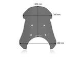 WRS Windscreen For Royal Enfield Himalayan 450 ABS 2024-2025 32.5 cm (12-3/4") - Dark Smoke