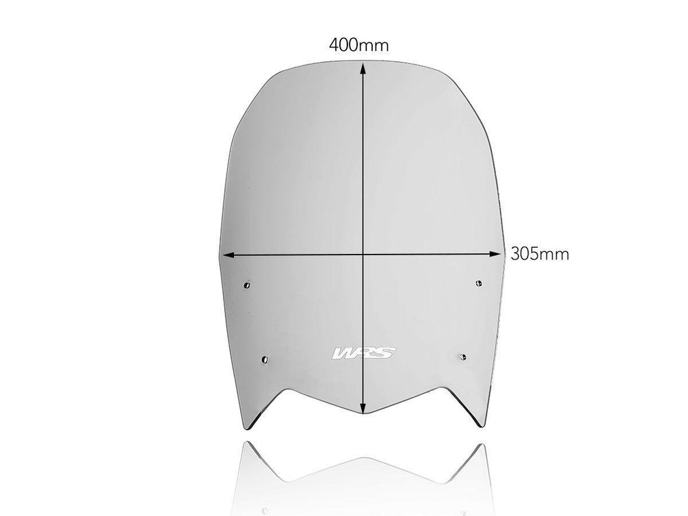 WRS Windscreen For Yamaha XTZ 690 2019-2022 40 cm (15-3/4") - Smoke