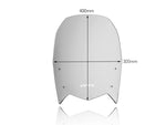 WRS Windscreen For Yamaha XTZ 690 2019-2022 40 cm (15-3/4") - Smoke