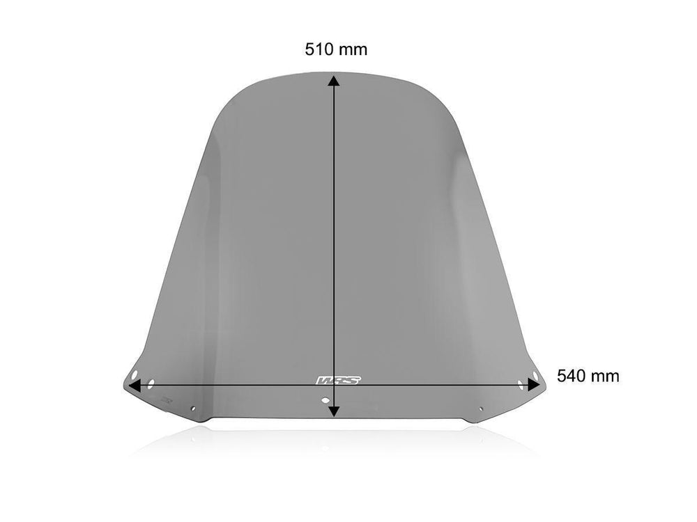 WRS Windscreen For Honda CN 250 1987-1999 51 cm (20") - Smoke