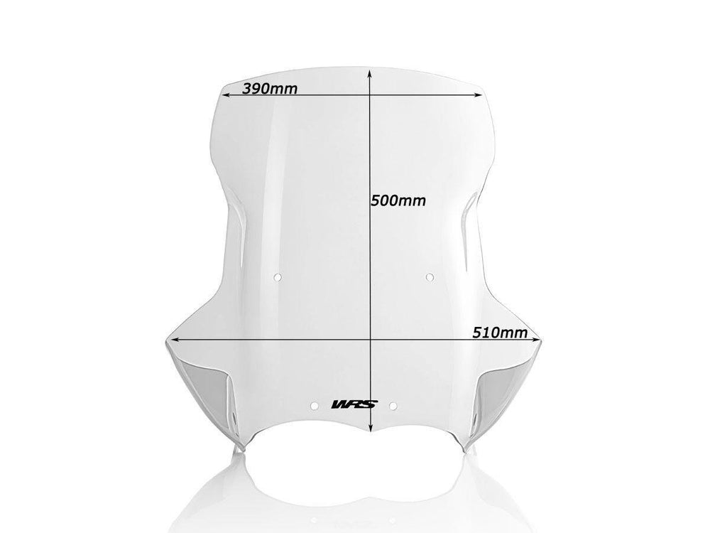 WRS Windscreen Caponord R1200GS/Adventure For BMW R 1200 GS 2006-2012 50 cm (19-3/4") - Clear