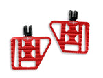 Heinz Bikes Mini Floorboard Foot Pegs For Harley Davidson FLS 1690 2012-2015 Fit Front Or Rear - Red