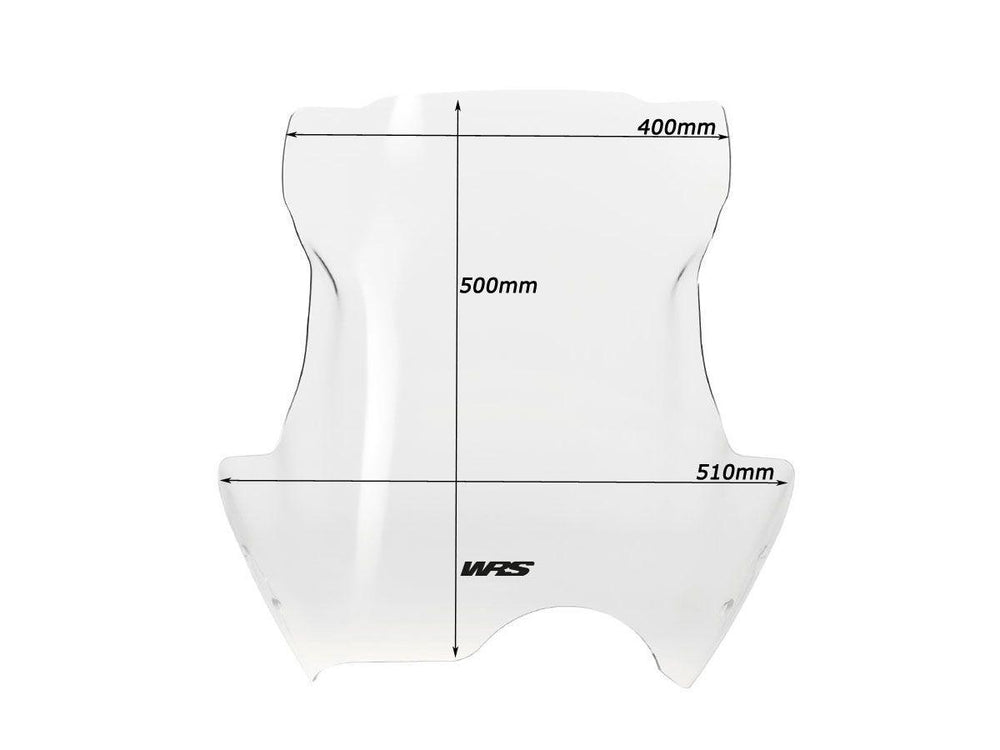 WRS Windscreen For BMW R 1150 GS 2002-2004 50 cm (19-3/4") - Clear