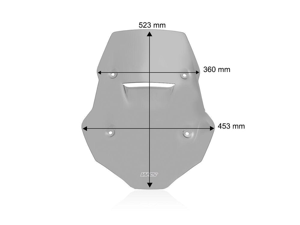 WRS Windscreen For CF Moto MT 800 ABS 2022-2024 - Dark Smoke