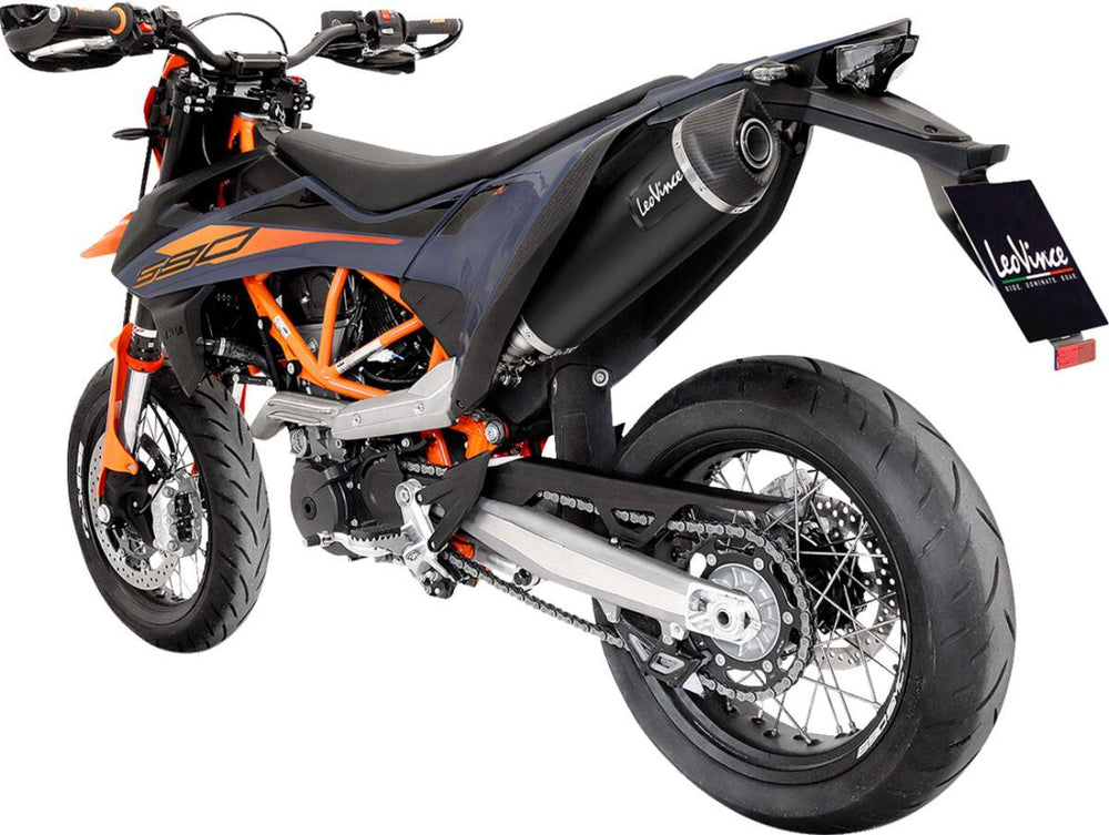 LeoVince Stainless Steel Nero Silencer For KTM Enduro 690 R ABS 2019-2024 - Black
