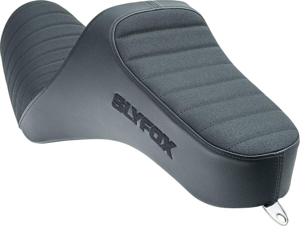 Slyfox High Noon Seat For Harley Davidson XL1200C 2004-2020 - Black
