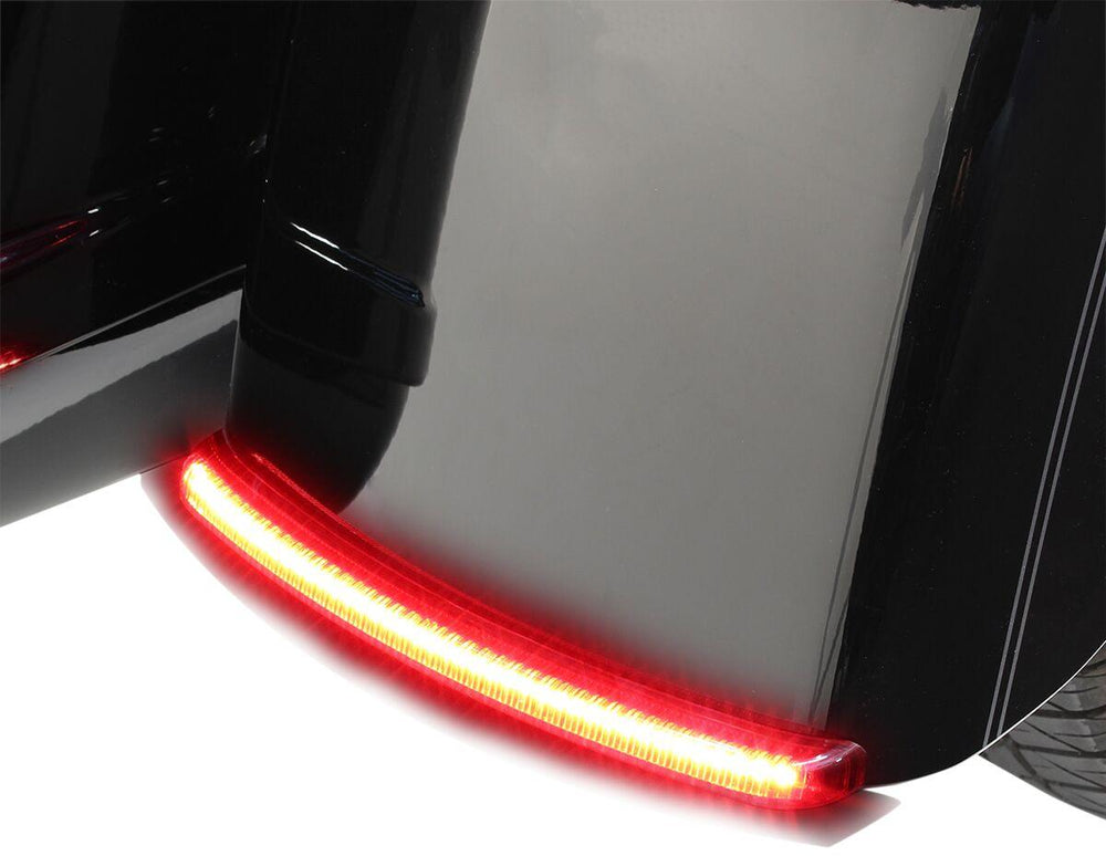 Ciro Fender Blades LED Lights For Harley Davidson FLHTCUTG 1690 2009-2016 Red