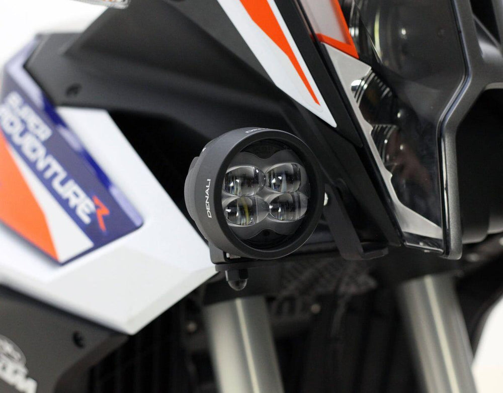 Denali Driving Light Mount For KTM  Super Adventure 1290 R 2021-2022 Black