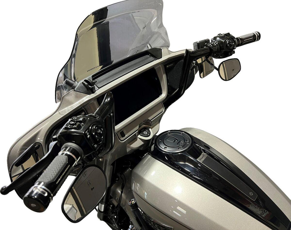 Fat Baggers Inc. 1-1/4" EZ Install Pointed Top Handlebar For Harley Davidson FLHX 1923 2024-2026 30.5 cm (12") - Black