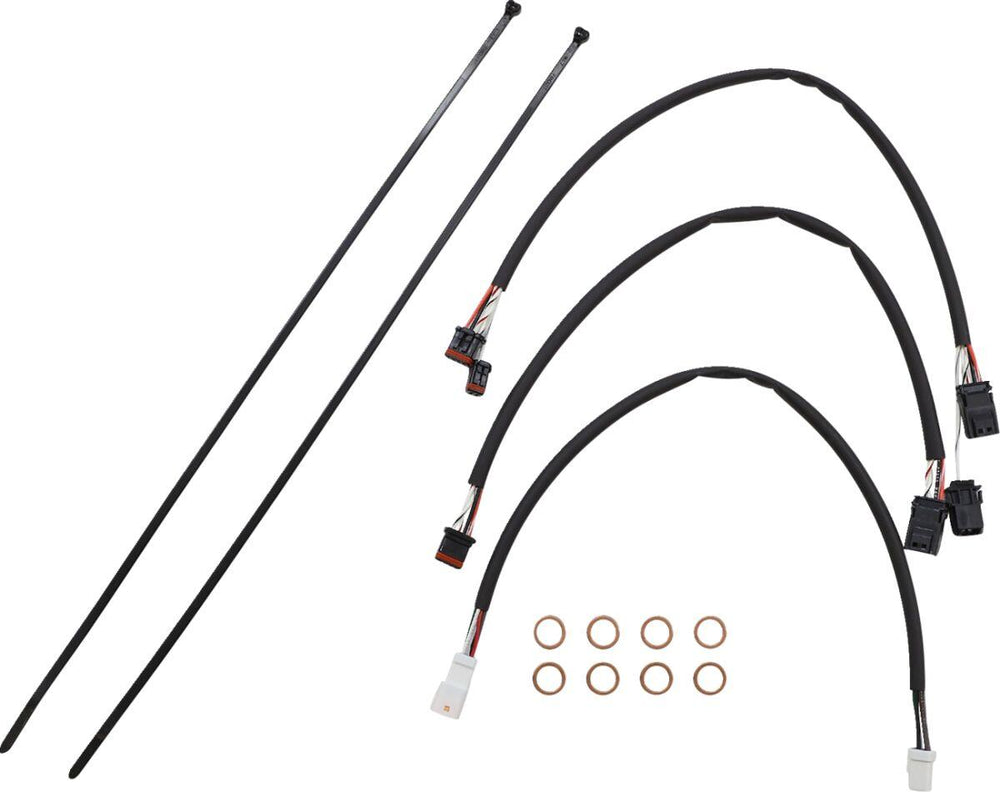 Magnum Shielding Sterling Chromite II Designer Handlebar Cable Install Kit For Harley Davidson FLHR 1750 2021-2022 30.5 - 35.5cm (12" - 14") - Chrome Clear-Coated