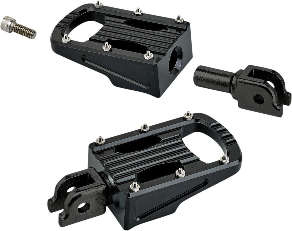Biltwell Punisher Passenger Footpegs For Harley Davidson FLDE 1750 2018-2020 - Black