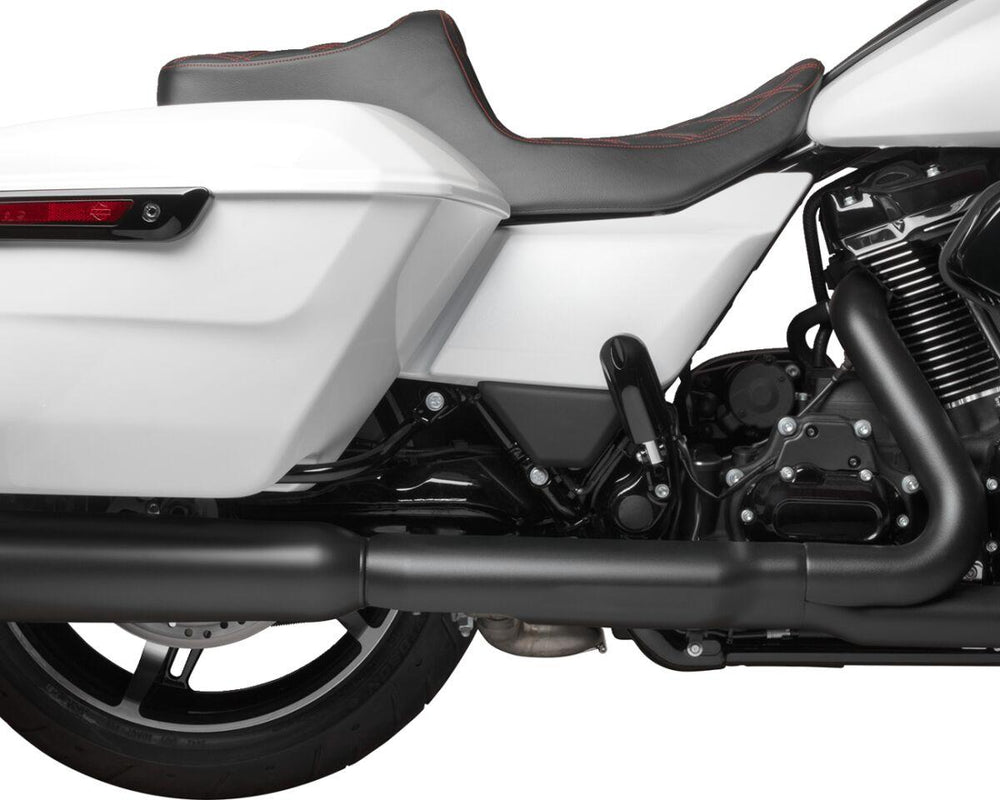 Drag Specialties Predator III Seat For Harley Davidson FLHX 1923 ABS 2024-2026 Double Diamond - Black/Red