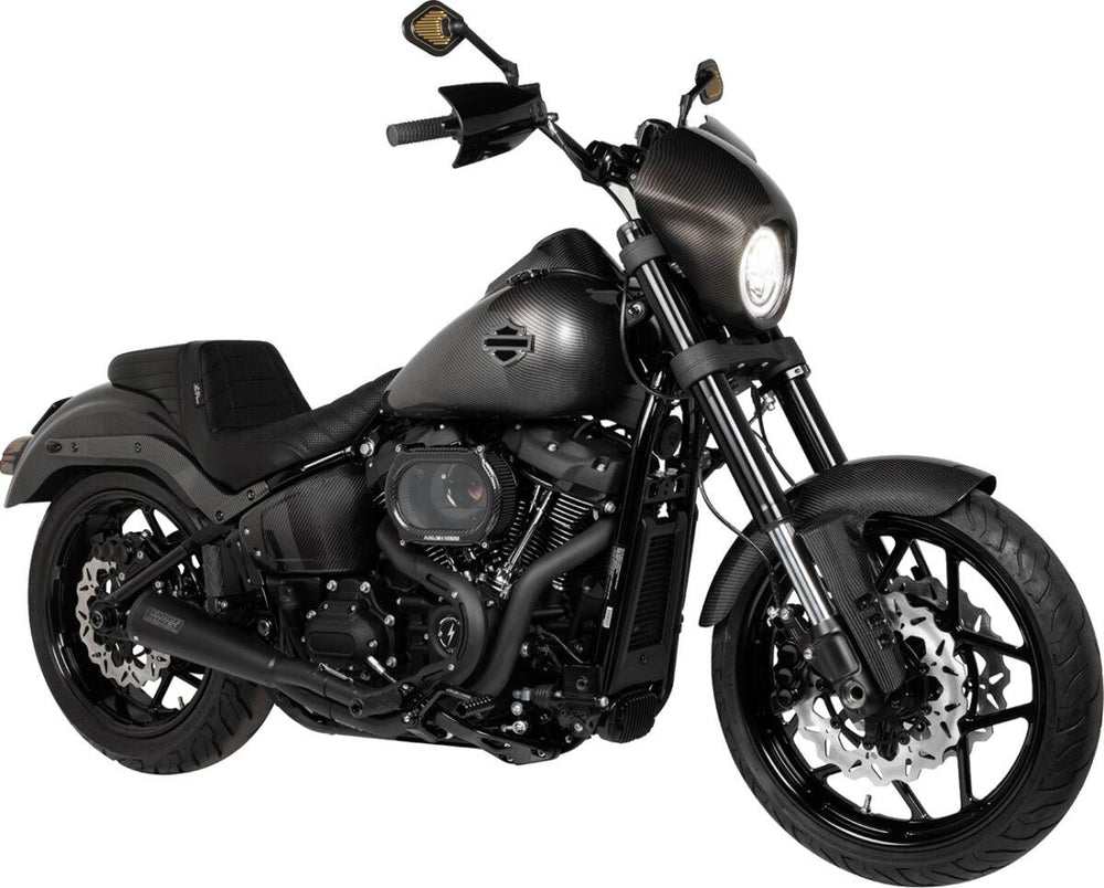 Saddlemen Side Covers For Harley Davidson FLFBS 1923 ABS 2025-2026 - Black/Carbon Fibre