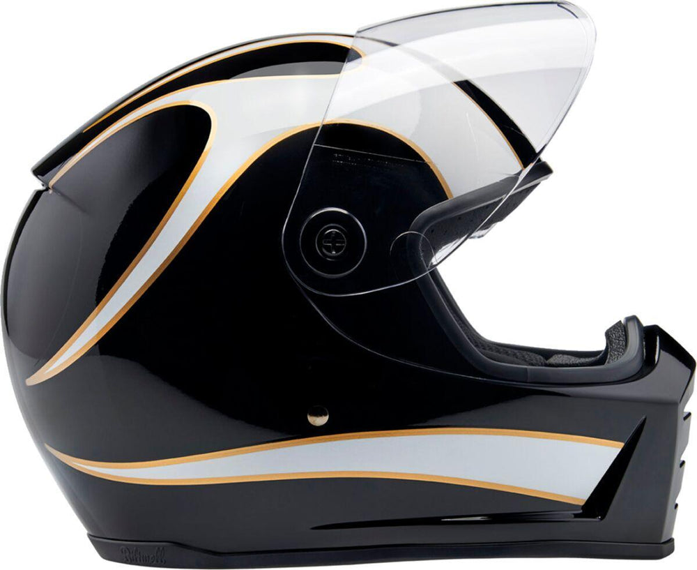Biltwell Lane Splitter 22.06 Helmet - Black White