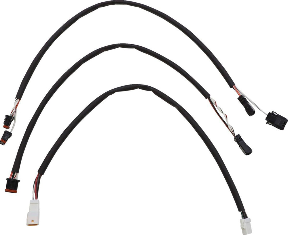 Magnum Shielding Sterling Chromite II Designer Handlebar Cable Install Kit For Harley Davidson FLHR 1750 2021-2022 38 - 43cm (15" - 17") - Chrome Clear-Coated