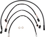 Magnum Shielding  Pearl Designer Handlebar Cable Install Kit For Harley Davidson FLHR 1750 2021-2022 38 - 43cm (15" - 17") - Black