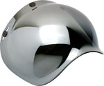 Biltwell Anti-Fog Bubble Shield - Chrome Mirror