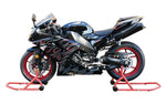 BikeTek Series 3 Front & Rear Track Paddock Stand Set - Red