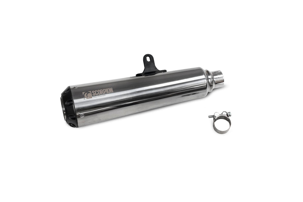 Scorpion Red Power Slip-On Stainless Steel For Royal Enfield Meteor 350 2020-2024