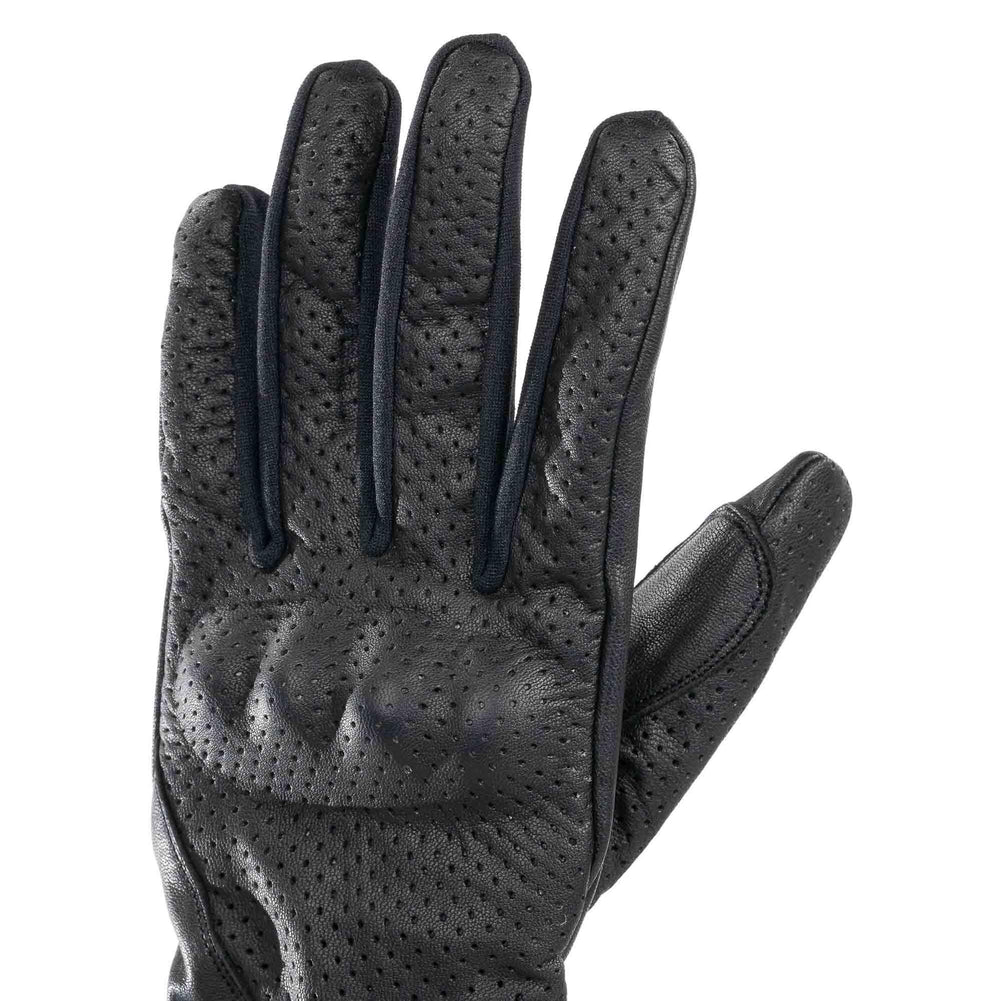Bike It  Cruiser Gloves Air CGA Black Leather Motorcycle Glove