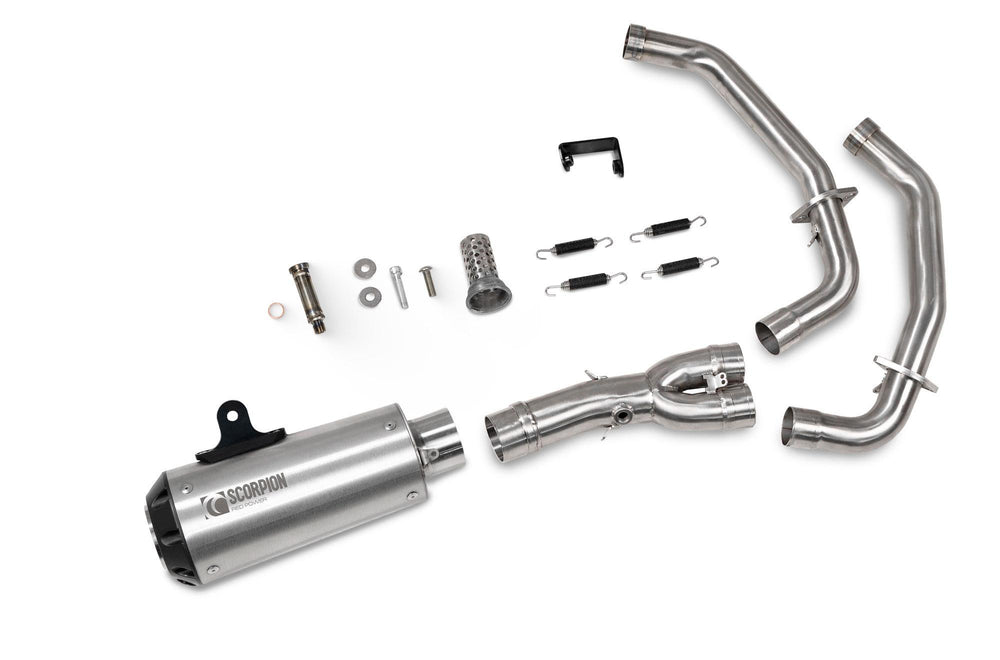 Scorpion Red Power Full System Stainless Steel For Yamaha MT-07 Euro 5+ 2024-2025