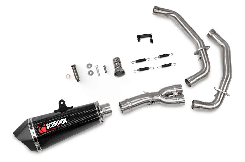 Scorpion Serket Taper Full System Carbon Fibre For Yamaha MT-07 Euro 5+ 2024-2025
