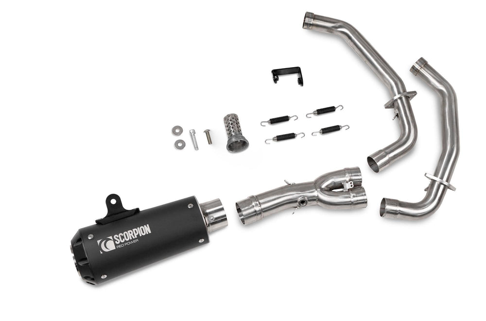 Scorpion Red Power Full System Black Ceramic For Yamaha XSR 700 2021-2023